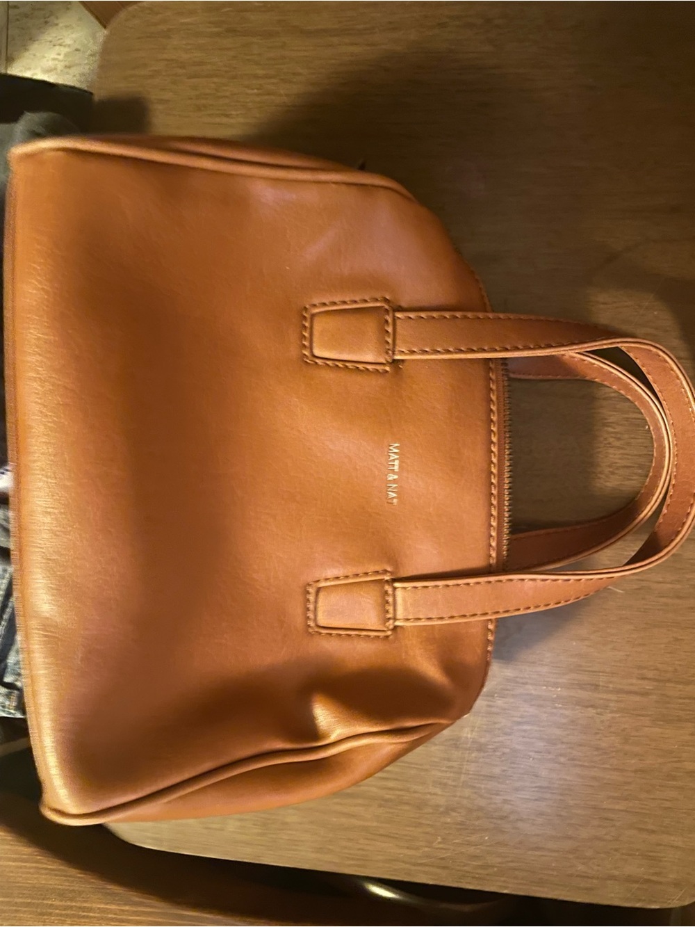 Matt & Nat Cognac Vegan Leather Tote